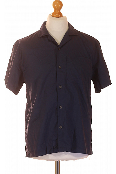 Abercrombie&Fitch Pánská tmavě modrá košile krátký rukáv letní ležérní regular fit Velikost M | Abercrombie&Fitch | obrázek 2