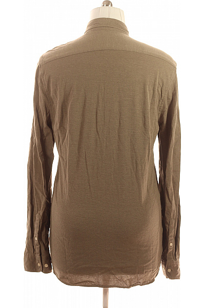 Marc O´Polo Pánská bavlněná košile hnědá dlouhý slim fit ležérní Velikost l | Marc O´Polo | obrázek 3