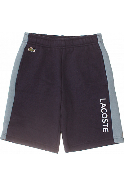 LACOSTE Dětské chlapecké tmavě modré kraťasy s bočním pruhem Vel. 116 | LACOSTE | obrázek 2