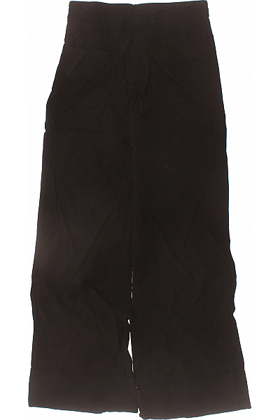 massimo dutti Dámské černé široké kalhoty s vysokým pasem elegantní volnočasové Velikost 34 | massimo dutti | obrázek 3