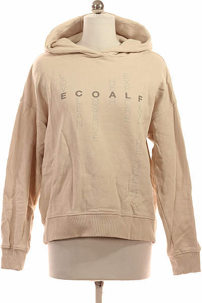 ECOALF Dámská béžová mikina s kapucí a potiskem oversized streetwear Velikost S | ECOALF | obrázek 2