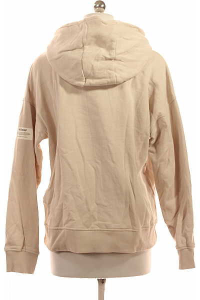 ECOALF Dámská béžová mikina s kapucí a potiskem oversized streetwear Velikost S | ECOALF | obrázek 3