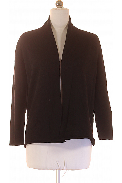 Dine'n Dance Dámský kašmírový kardigan černý volný elegantní bez zapínání Velikost 42 | Dine'n Dance | obrázek 2