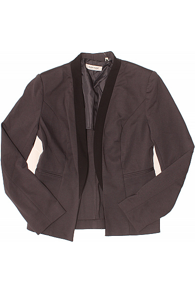 NAF NAF Polyesterové Hnědé Elegantní Business Vypasované Bez Límce Sako Vel. 38 | NAF NAF | obrázek 2