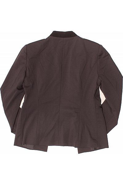 NAF NAF Polyesterové Hnědé Elegantní Business Vypasované Bez Límce Sako Vel. 38 | NAF NAF | obrázek 3