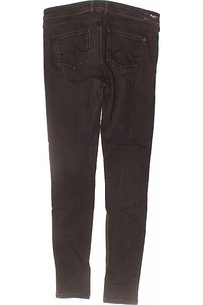 Pepe Jeans Dámské bavlněné skinny džíny tmavě šedé strečové úzké kapsy Velikost 28/30 | Pepe Jeans | obrázek 2