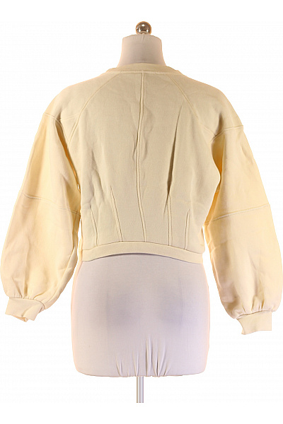 John Richmond Dámská bavlněná crop mikina žlutá jednobarevná streetwear Velikost l | John Richmond | obrázek 2