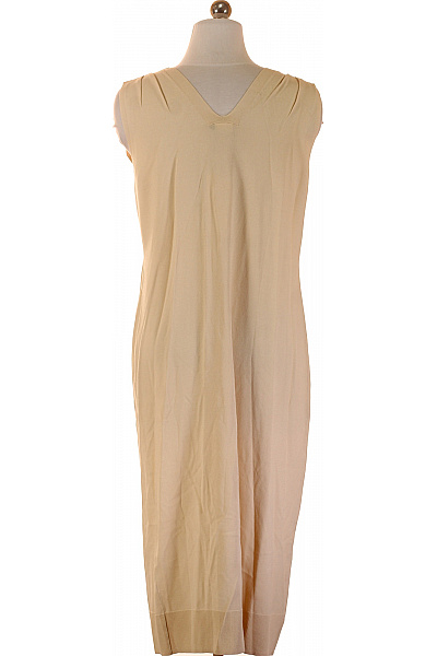 s.OLIVER Dlouhá béžová vesta bez rukávů elegantní viskózová Vel. S | s.OLIVER | obrázek 2