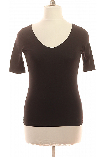 LAWRENCE GREY Dámské černé tričko s krátkým rukávem basic Vel. L | LAWRENCE GREY | obrázek 2