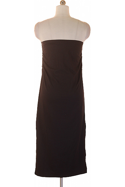 HM  Dámské černé polyesterové pouzdrové letní šaty bez ramínek midi jednoduché Velikost S | HM  | obrázek 3