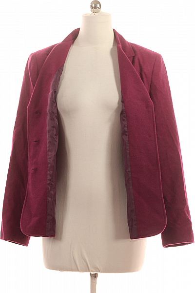 Franco Callegari Teplé fialové sako dámské vypasované elegantní na podzim Velikost 44 | Franco Callegari | obrázek 4