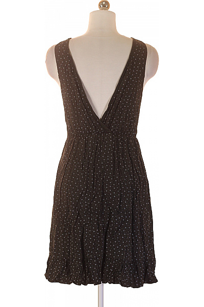 ZAUBERSTERN Černé viskózové puntíkované zavinovací mini šaty na ramínka letní volnočasové Velikost XS | ZAUBERSTERN | obrázek 3