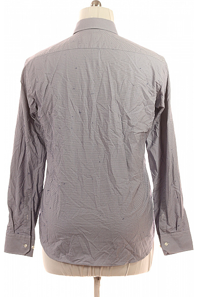 Hugo Boss Pánská košile dlouhý rukáv slim fit elegantní vzorovaná šedá Vel. L | Hugo Boss | obrázek 2