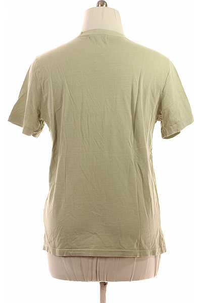 MICHAEL KORS Pánské bavlněné tričko khaki basic s krátkým rukávem a kulatým výstřihem Vel. L | MICHAEL KORS | obrázek 3