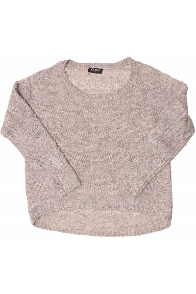 Gina Dámský pletený huňatý pulovr delší volný béžový Velikost 40 | Gina | obrázek 2