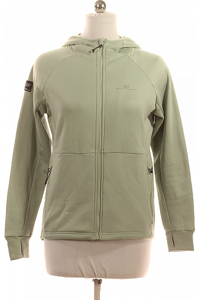 TWENTY ONE Dámská Polyesterová Sportovní Mikina Se Zipem Světle Zelená Funkční Velikost M