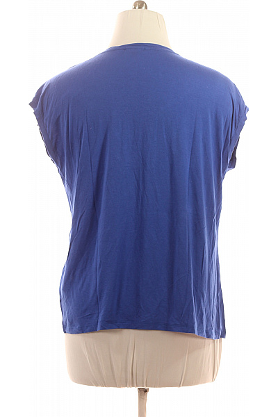 LAWRENCE GREY Dámské modré tričko bez rukávů kulatý výstřih basic Vel. xl | LAWRENCE GREY | obrázek 3