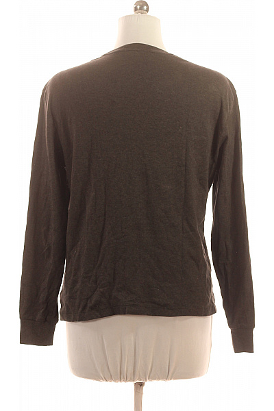 Ralph Lauren Dámské tmavě šedé tričko dlouhý rukáv basic s kulatým výstřihem s výšivkou Vel. M | Ralph Lauren | obrázek 3