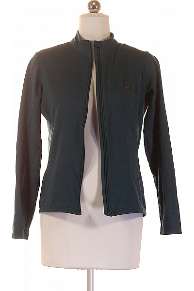 SCOTT-SPORTS Dámská Mikina Na Zip Se Stojáčkem Funkční Zelená Vel. M