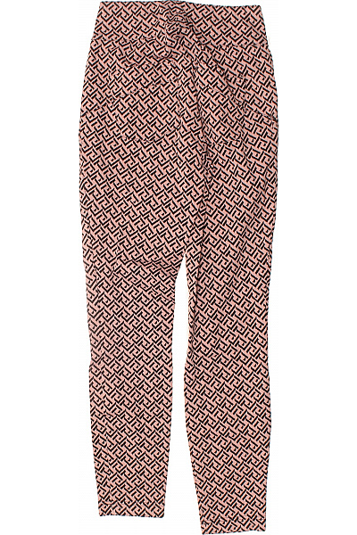 MARC AUREL Dámské Růžové Kalhoty Potisk Dlouhé Ležérní Strečové S Pružným Pasem Velikost 34 | MARC AUREL | obrázek 2