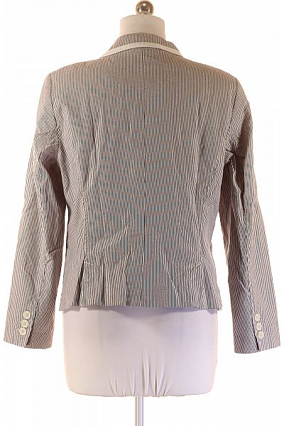 LINDEX Bavlněné sako dámské vypasované pruhované elegantní jarní business Velikost 46 | LINDEX | obrázek 3