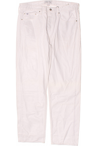 Calvin Klein Bavlněné Rovné Džíny S Kapsami Vel. W40