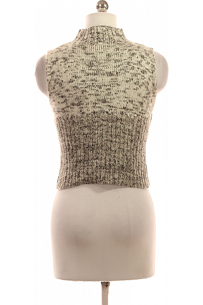 IKKS Dámská krátká pletená vesta s rolákem melír Vel. S | IKKS | obrázek 3