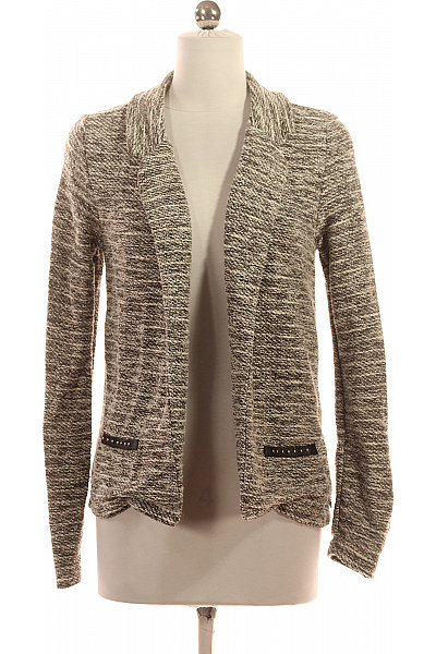 MAISON SCOTCH Dámský Blejzr Strukturovaný černobílý Ležérní Moderní Třpytivé Kapsy Velikost 1