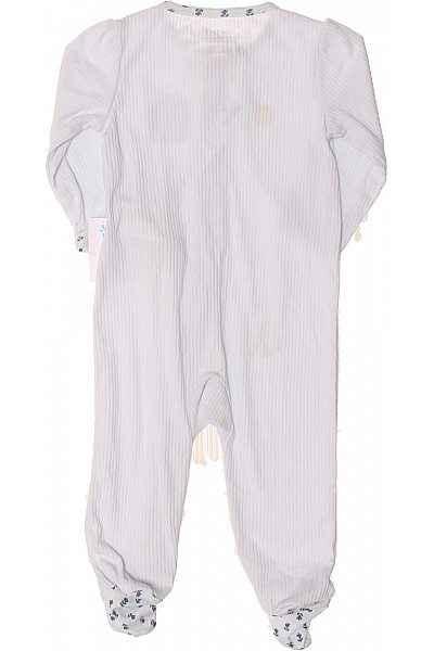 carters Dětské modré žebrované dupačky s potiskem a kapsičkou Vel. 9m | carters | obrázek 2