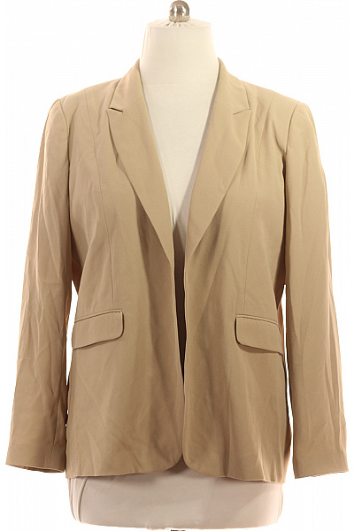 Gerard Darel Polyesterový Béžový Blejzr Elegantní Ležérní Business Bez Zapínání Vel. 18