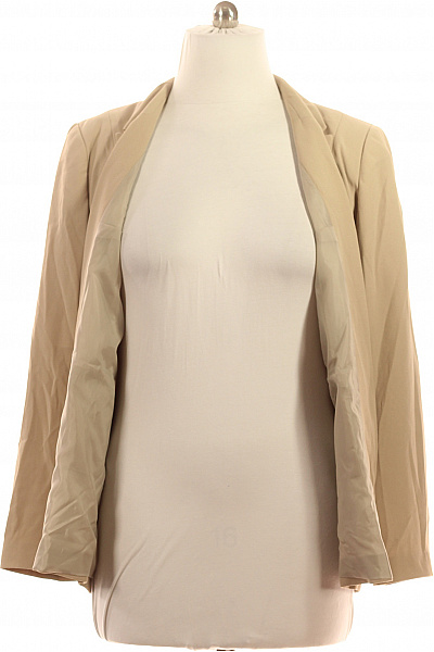 Gerard Darel Polyesterový Béžový Blejzr Elegantní Ležérní Business Bez Zapínání Vel. 18 | Gerard Darel | obrázek 3