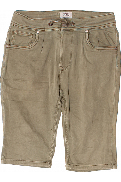 Pepe Jeans Chlapecké khaki kraťasy volný střih šňůrka kapsy ležérní | Pepe Jeans | obrázek 2