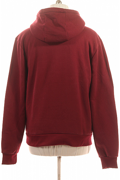Geographical Norway Pánská vínová sportovní streetwear mikina s kapucí přes hlavu a klokaní kapsou Vel. XXL | Geographical Norway | obrázek 2