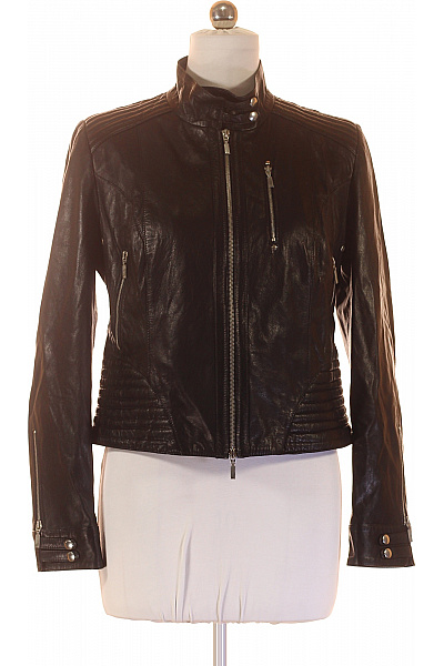 Rosner Dámská Kožená Bunda Biker Křivák Krátká Prošívaná Moderní Na Podzim Vel. 42