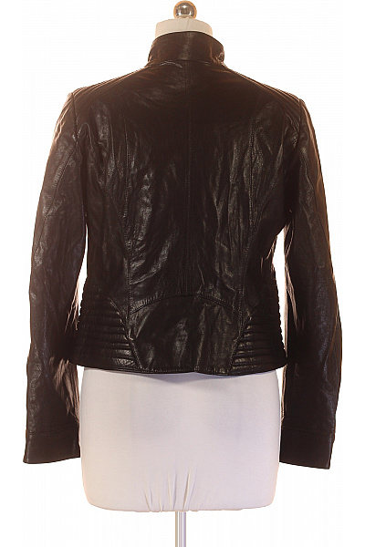 rosner Dámská kožená bunda biker křivák krátká prošívaná moderní na podzim Vel. 42 | rosner | obrázek 2