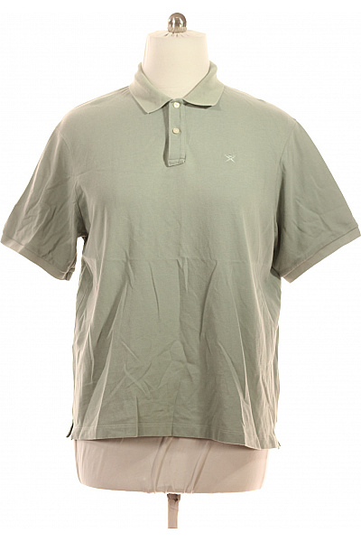 HACKETT Pánské polo tričko krátký rukáv jednobarevné khaki s výšivkou Velikost XXXL | HACKETT | obrázek 2