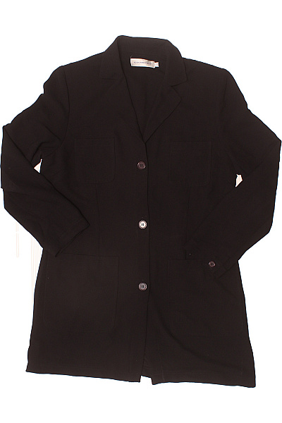 GIORGIO Dámský černý sako elegantní klasický projmutý kabát přes šaty Vel. 40 | GIORGIO | obrázek 2