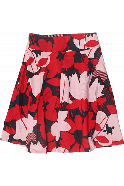 Oasis Dámská bavlněná áčková květinová červená vzorovaná sukně Vel. 38 | Oasis | obrázek 2