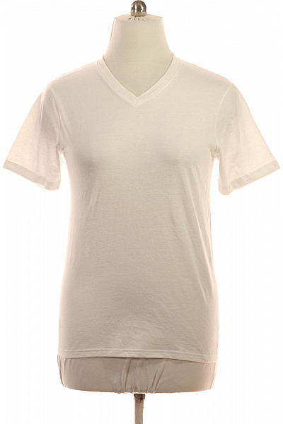 JACK & JONES Pánské bílé tričko basic V-výstřih krátký rukáv Vel. L | JACK & JONES | obrázek 2