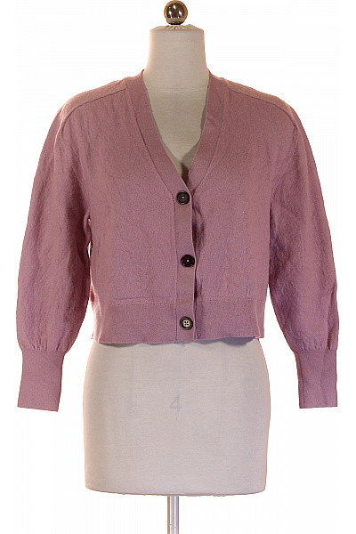 Marc O´Polo Dámský růžový crop kardigan pletený propínací s výstřihem do V Vel. s | Marc O´Polo | obrázek 2