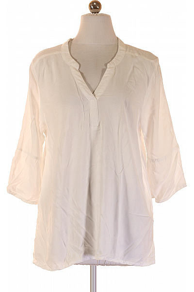 Dámská letní košile volná viskózová bílá Velikost L | Unimoda | obrázek 2