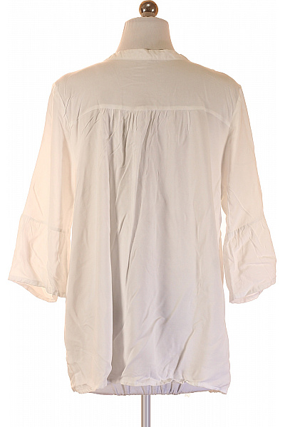 Dámská letní košile volná viskózová bílá Velikost L | Unimoda | obrázek 3