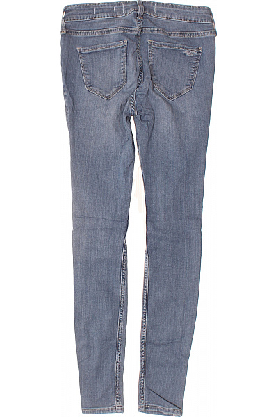Hollister Dámské bavlněné modré strečové skinny džíny seprané Velikost EU 25 | Hollister | obrázek 2