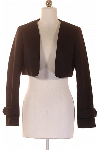 Dámské černé bolerko elegantní jednobarevné s dlouhým rukávem Vel. L | Unimoda | obrázek 2