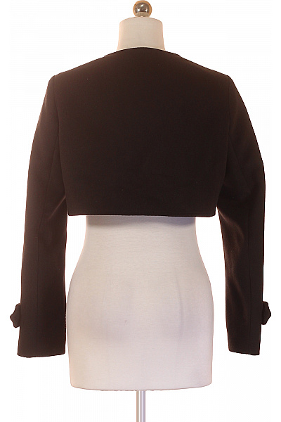 Dámské černé bolerko elegantní jednobarevné s dlouhým rukávem Vel. L | Unimoda | obrázek 3