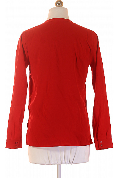 ZARA Dámská červená halenka s dlouhým rukávem a výstřihem do V Vel. XS | ZARA | obrázek 3