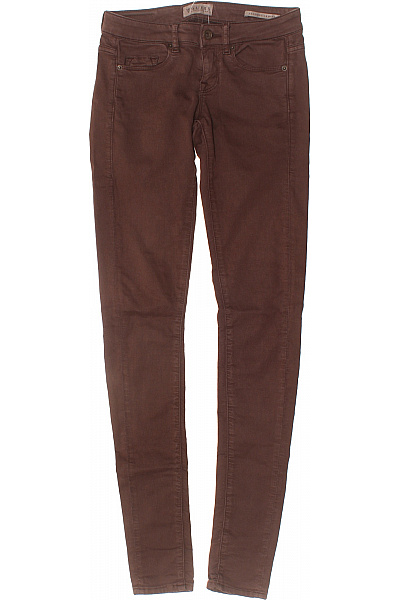 Guess Dámské Bavlněné Hnědé Strečové Skinny Džíny Velikost EU 25