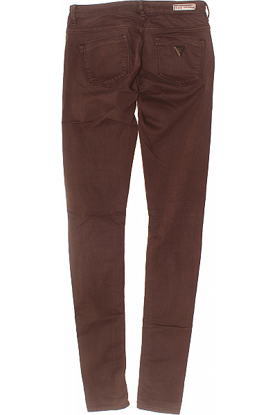Guess Dámské bavlněné hnědé strečové skinny džíny Velikost EU 25 | Guess | obrázek 2
