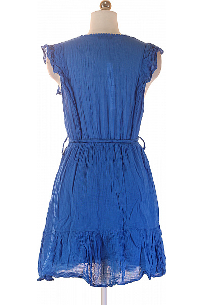 TANTRA modré bavlněné letní šaty s páskem boho Velikost m | TANTRA | obrázek 2