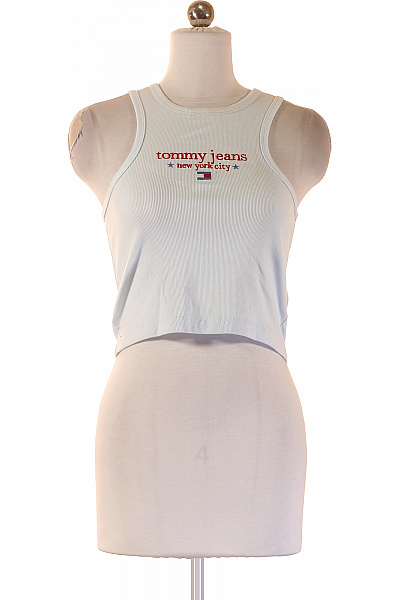 TOMMY HILFIGER Dámské Tílko Crop Top S Výšivkou Vel. S